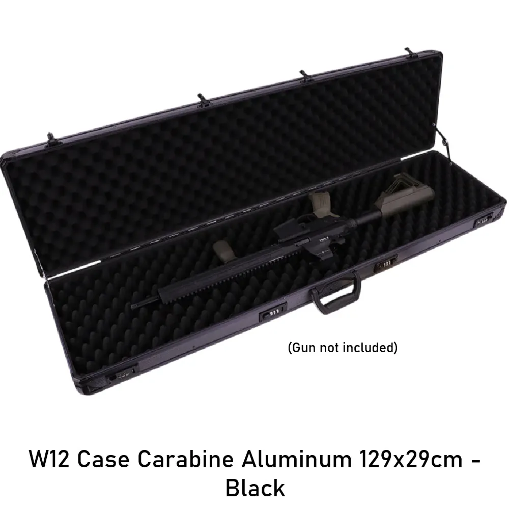 W12 Case Carabine Aluminum 129x29cm - Black 2.webp