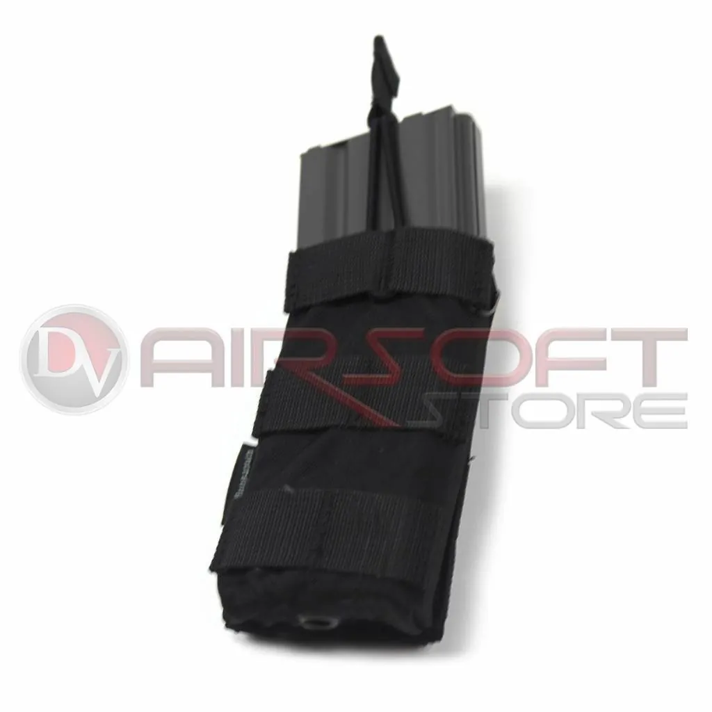 [2100000006229] Single Open Top Mag Pouch 500D series (Black)