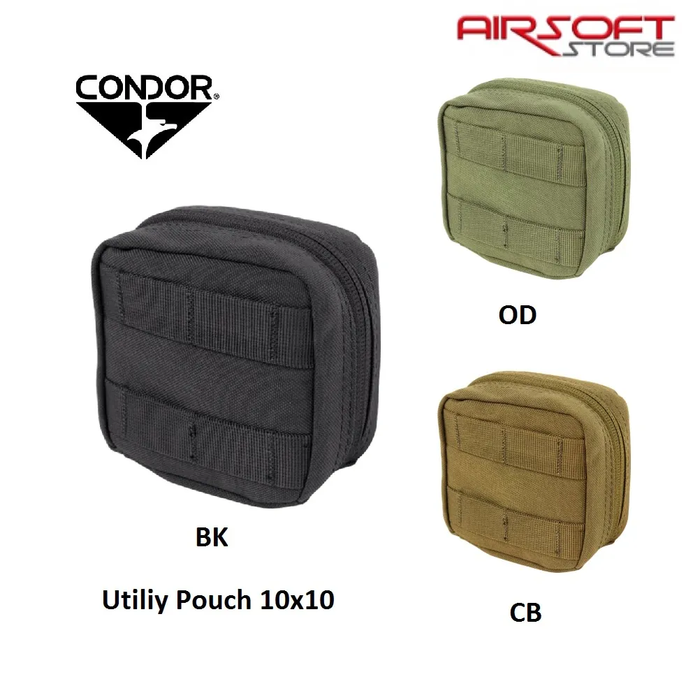[2100000015276] Utility Pouch 10 x 10 cm (Black)