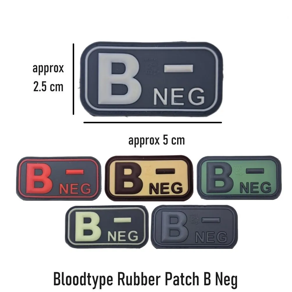 Bloodtype Rubber Patch B Neg