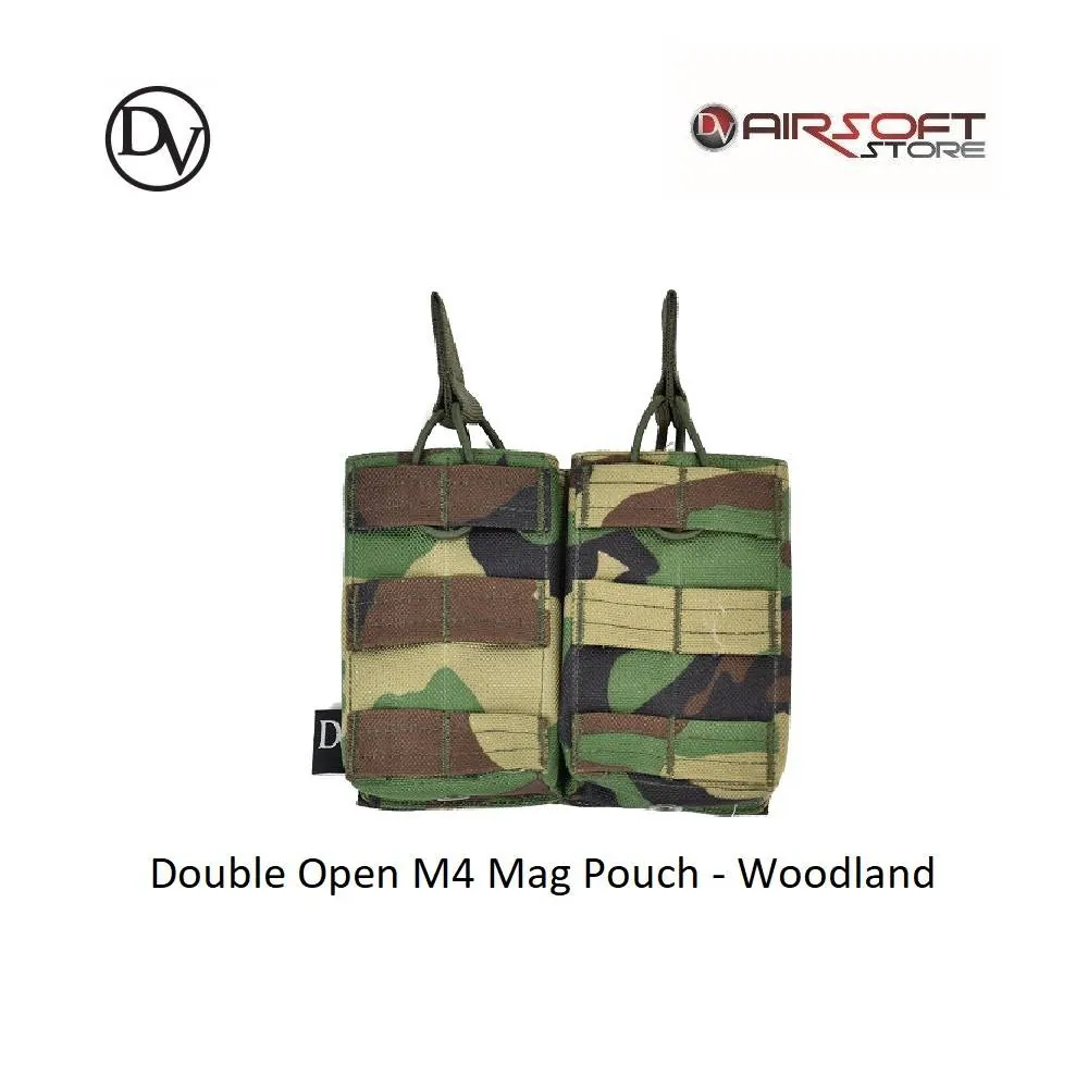 [2100000023264] Double Open M4 Mag Pouch (Black)