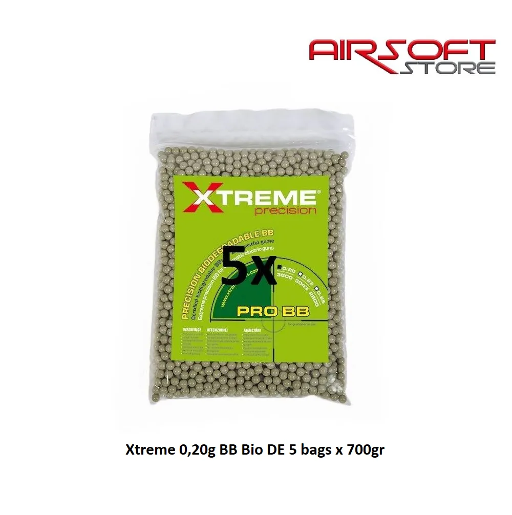 Xtreme 0.25g BB Bio DE 5 bag x 700gr
