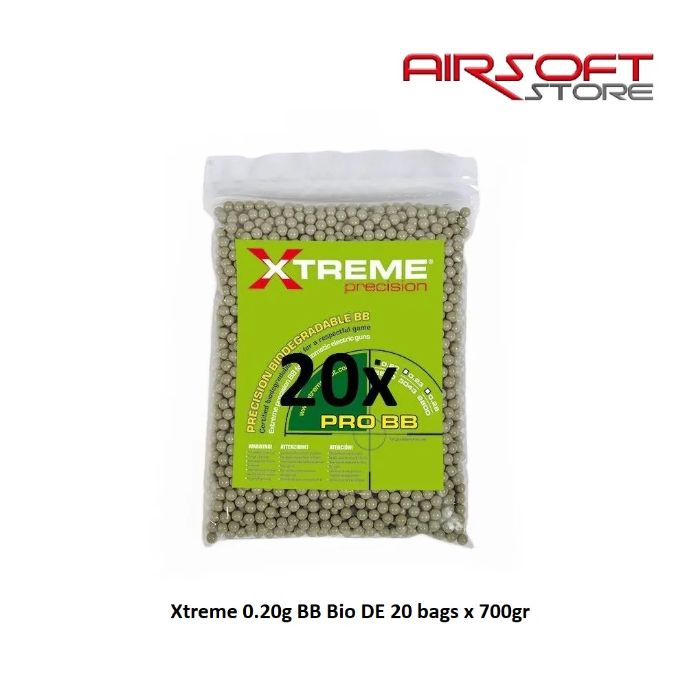 Xtreme 0.20g BB Bio DE 20 bags x 700gr