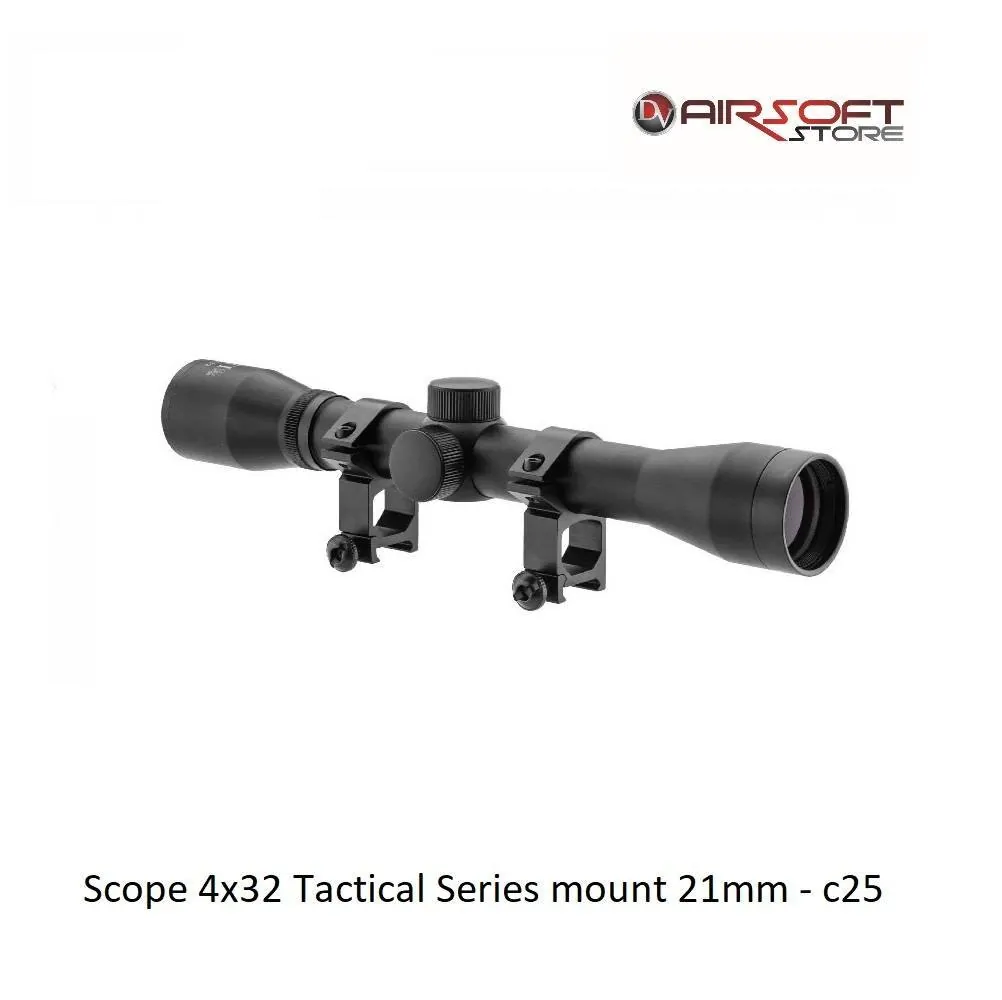 [2100000005604] Scope 4x32 Tactical Series mount 21mm - c25