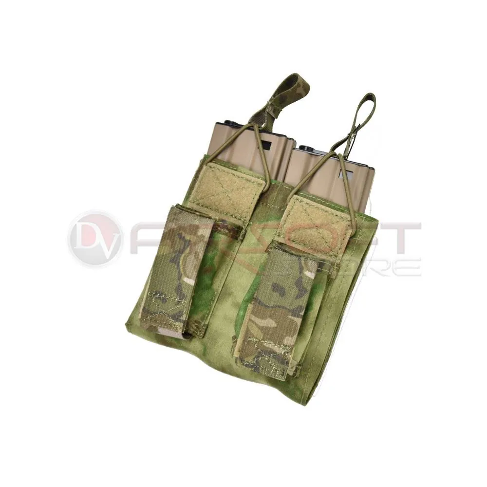 [2100000006373] Double Open Top Rifle & Pistol Mag Pouch - AT-FG