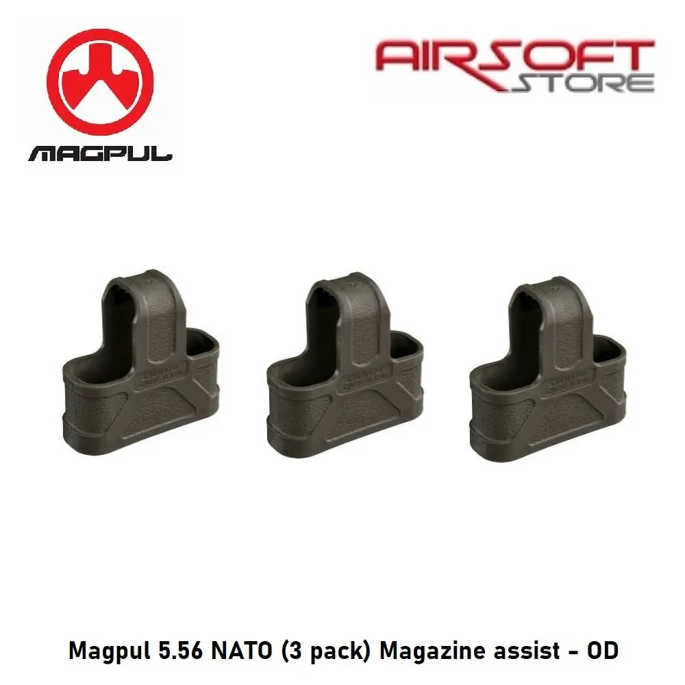 [2100000009527] Magpul 5.56 NATO (3 pack) Magazine assist - OD