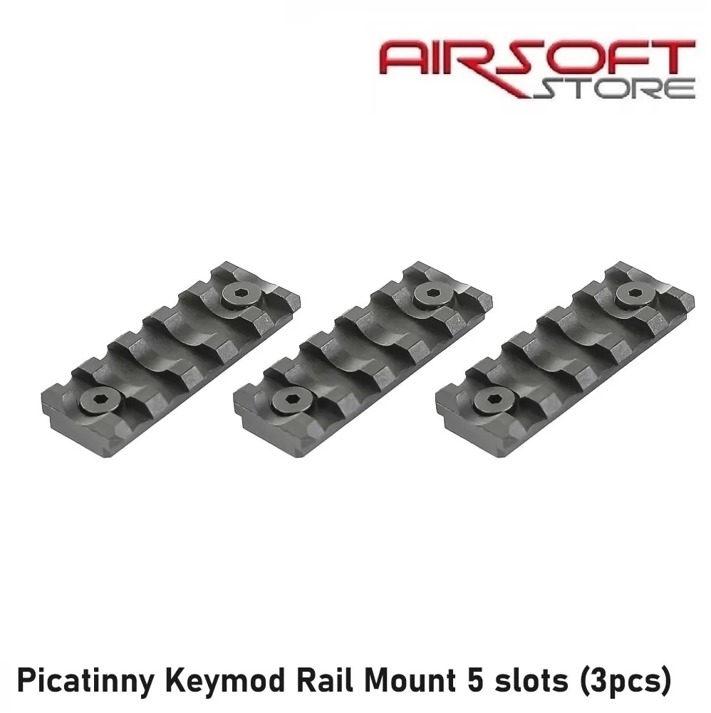[2100000010899] Picatinny Keymod Rail Mount 5 slots (3pcs)
