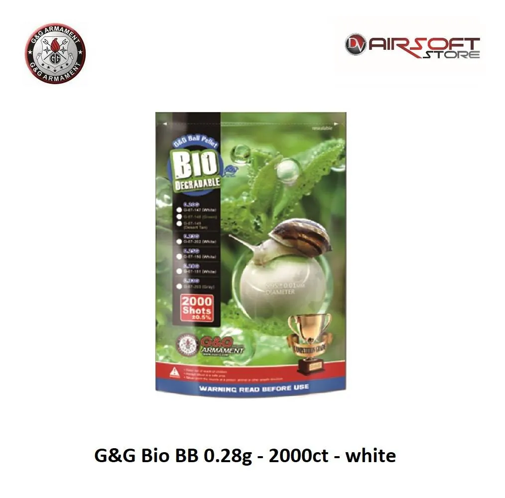 G&G Bio BB 0.28g - 2000ct - white