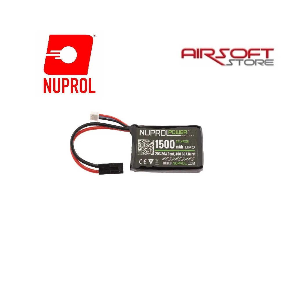 Battery Nuprol Lipo 7.4V 1500 mah 20C - Micro