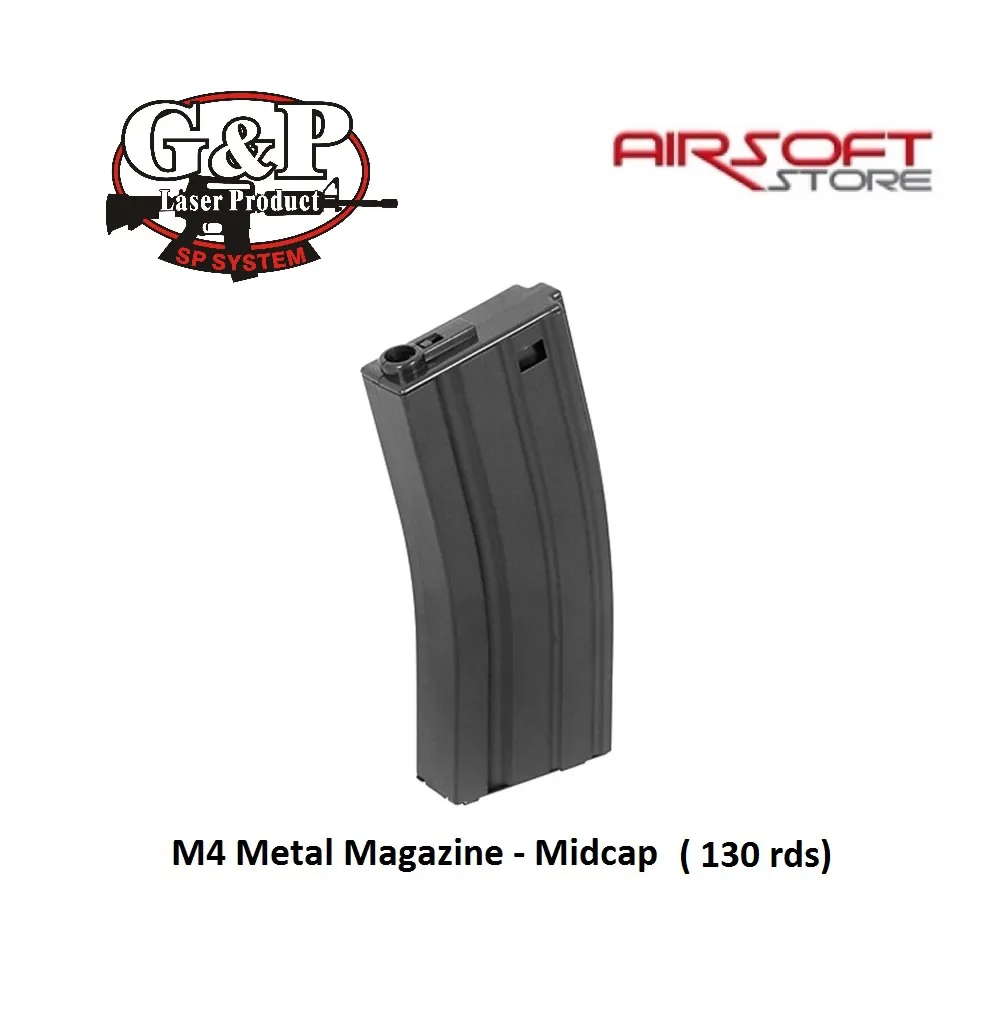 [2100000014392] M4 Magazine - Midcap - 130rds - BK