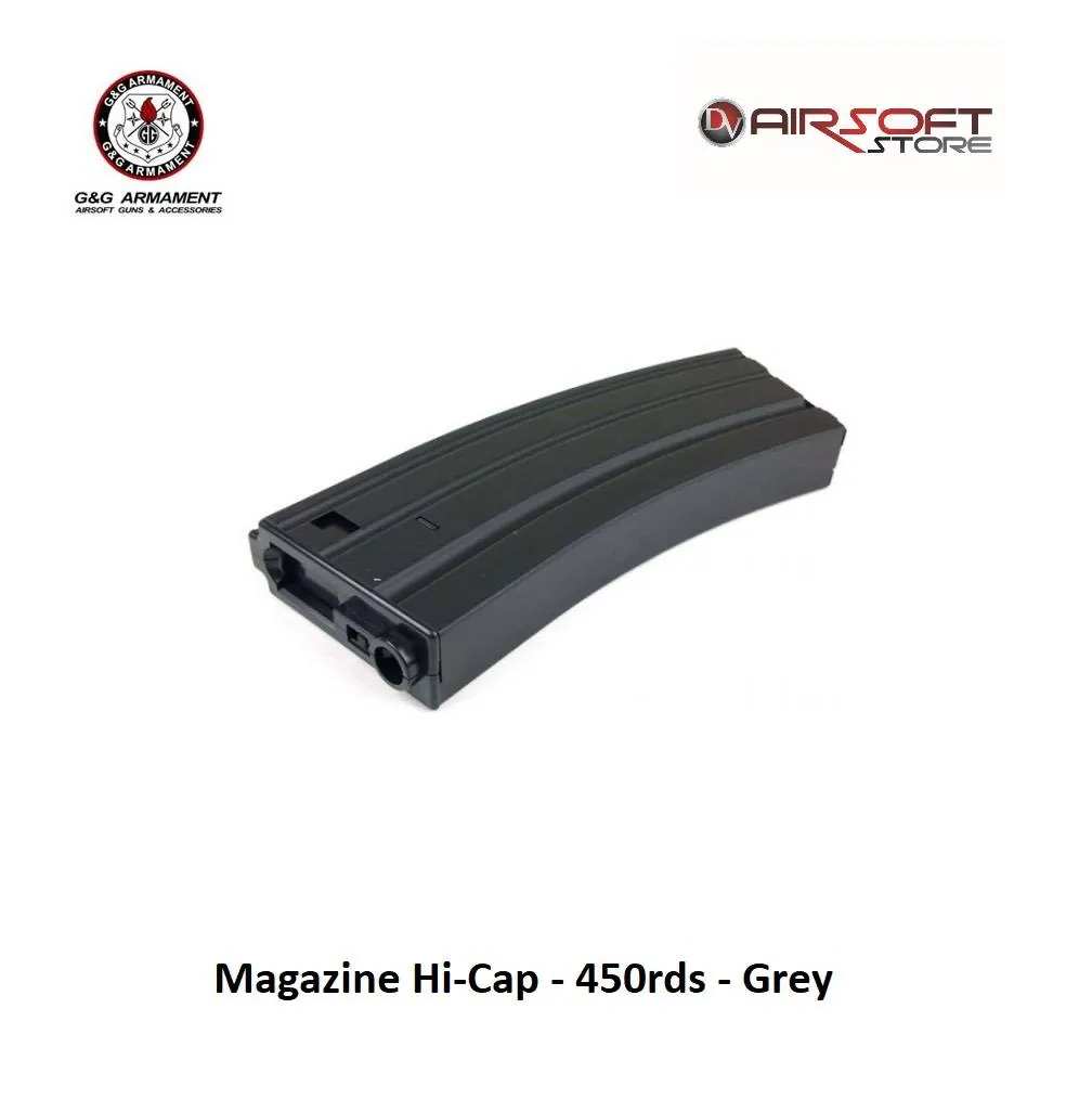 [2100000016471] G&G Magazine Hi-Cap - 450rds - Grey