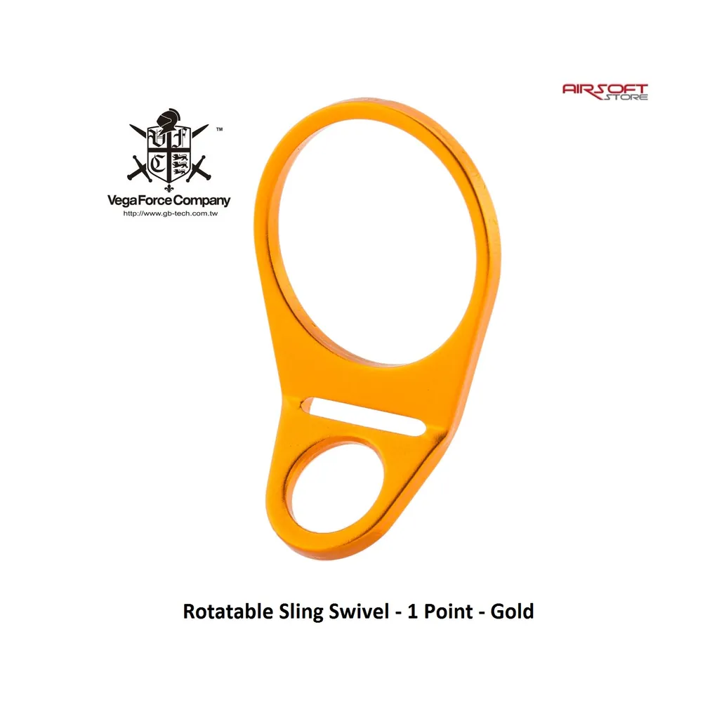 [2100000019410] Rotatable Sling Swivel - 1 Point - Gold