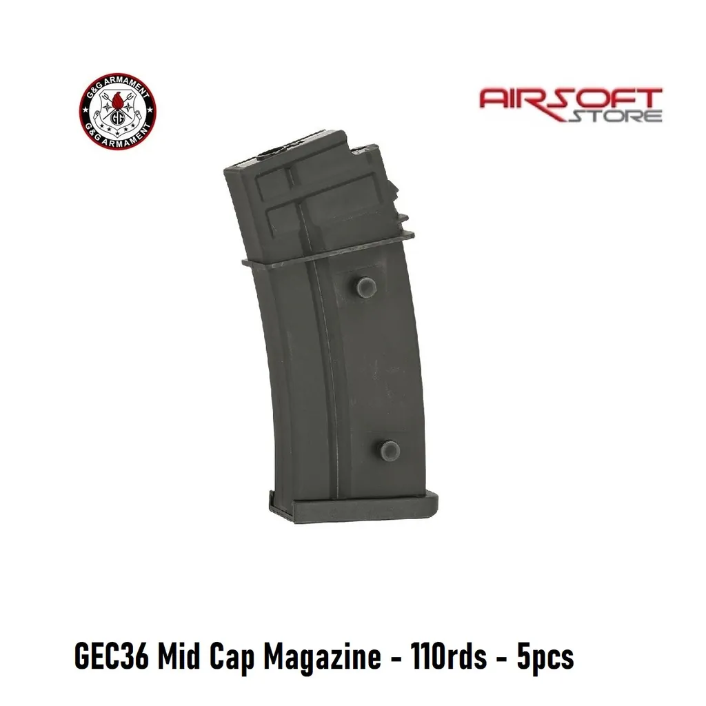 [2100000019731] GEC36 Mid Cap Magazine - 110rds - 5pcs