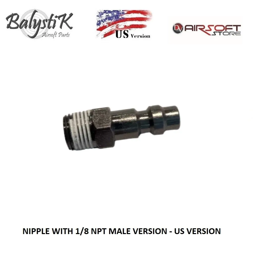 [2100000021369] Nipple male with 1/8 NPT male thread - US Version