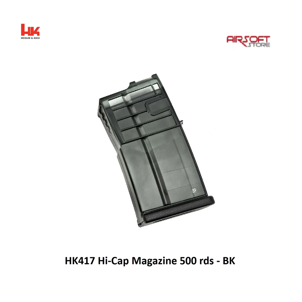 HK417 Hi-Cap Magazine 500 rds - BK