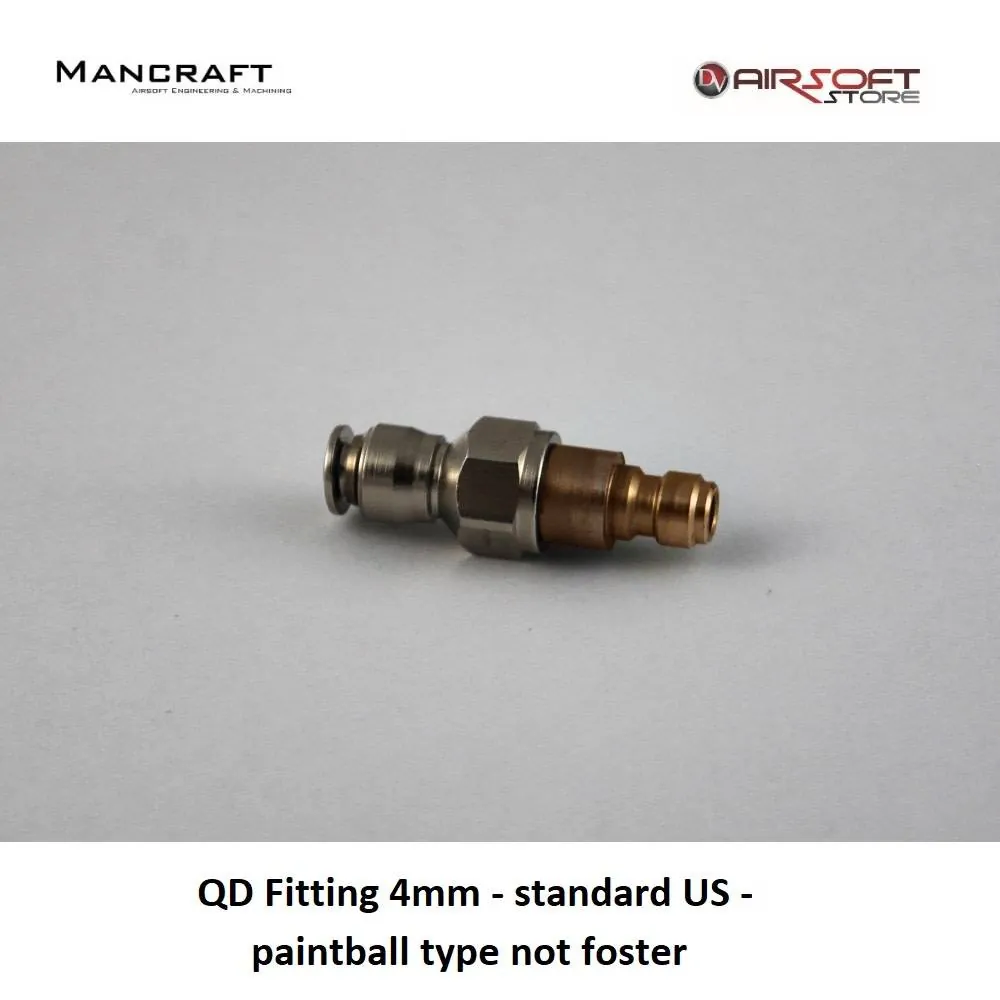 [2100000027477] QD Fitting 4mm - standard US - paintball type not foster