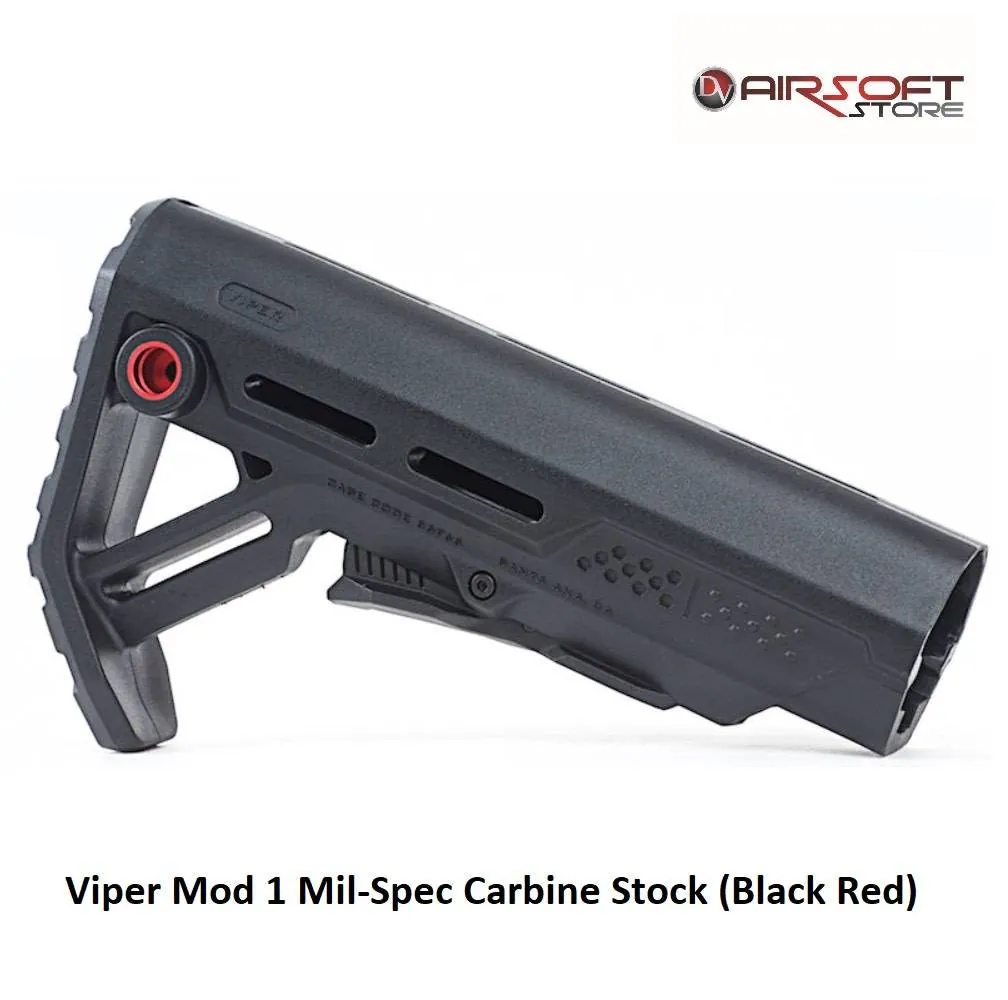[2100000028887] Viper Mod 1 Mil-Spec Carbine Stock (Black Red)