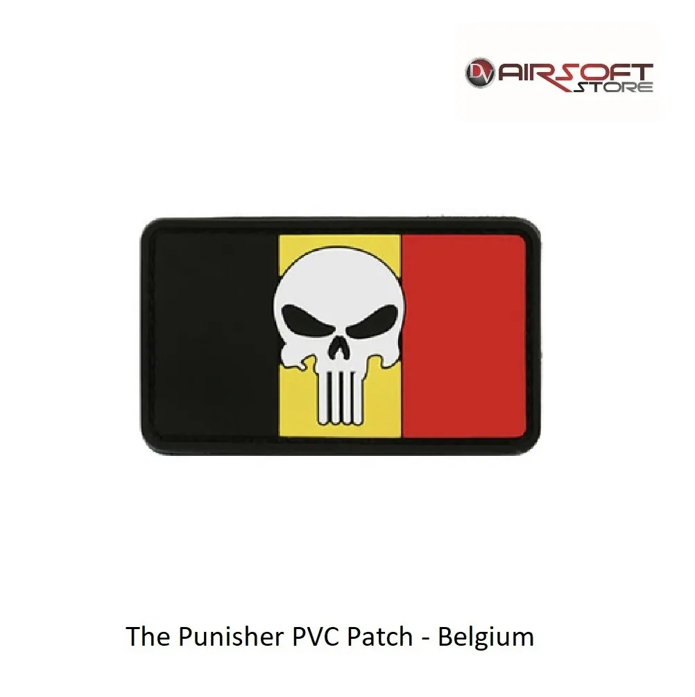 [2100000030750] The Punisher PVC Patch - Belgium
