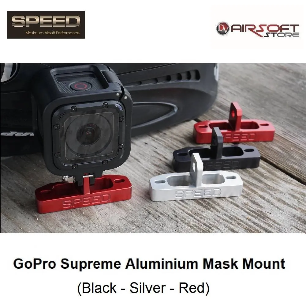 [2100000032204] GoPro Supreme Aluminium Mask Mount (Black)