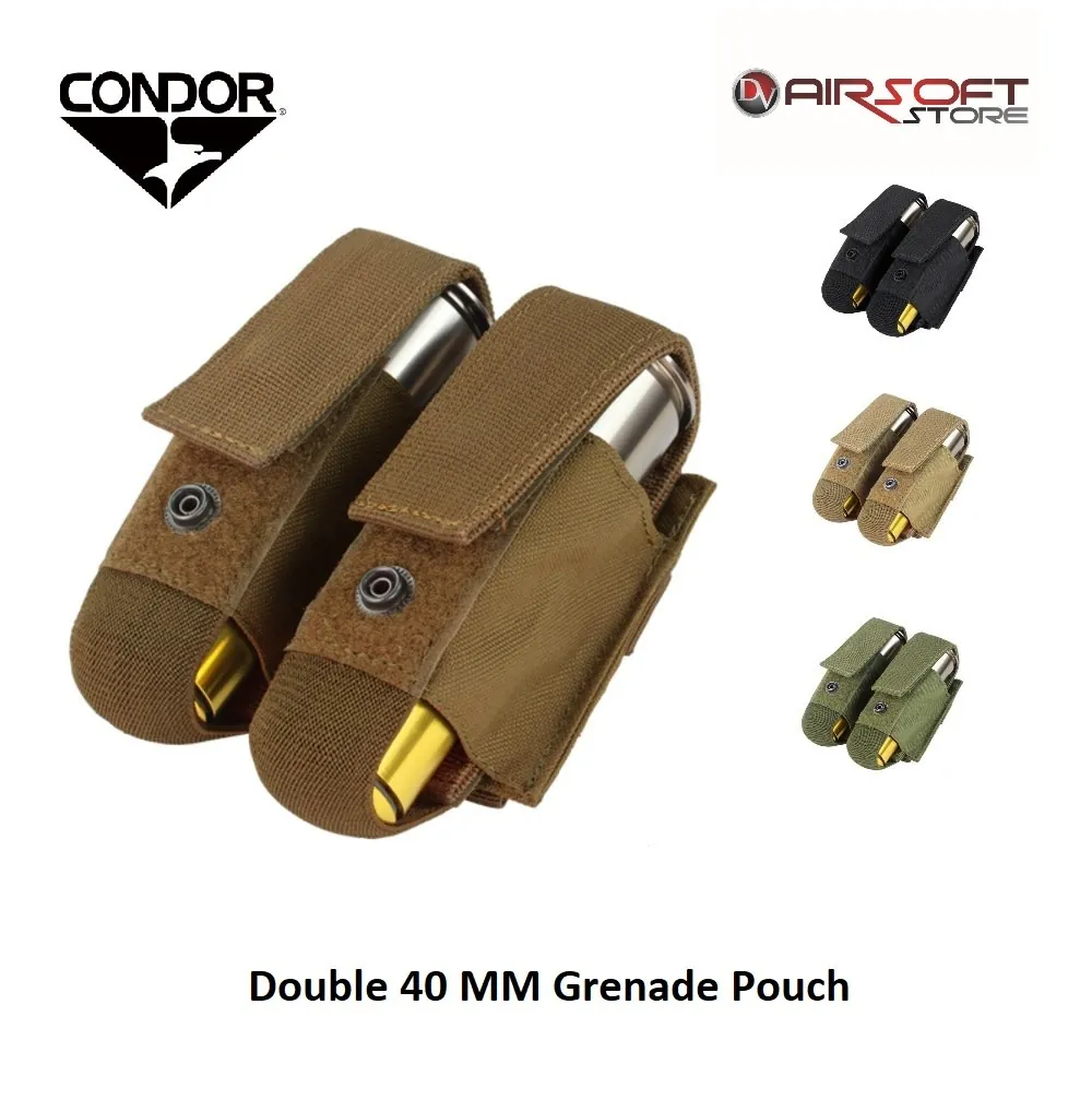 [2100000007974] Double 40mm Grenade Pouch (Black)