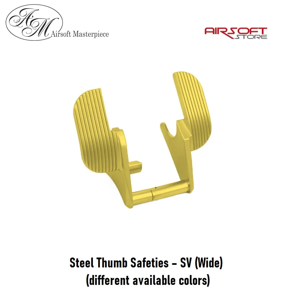 [2100000044153] Steel Thumb Safeties – SV (Wide) (Gold)
