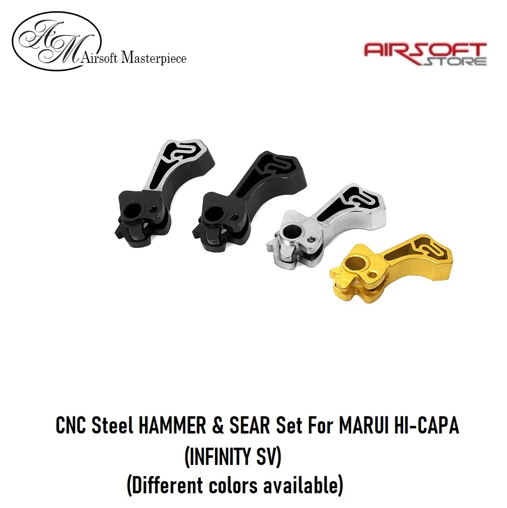 [2100000044702] CNC Steel HAMMER & SEAR SET For MARUI HI-CAPA (INFINITY SV) (Black)