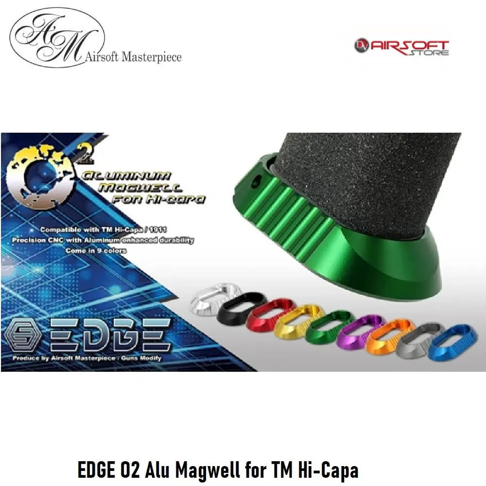 [2100000047994] EDGE O2 Alu Magwell for TM Hi-Capa (Black)
