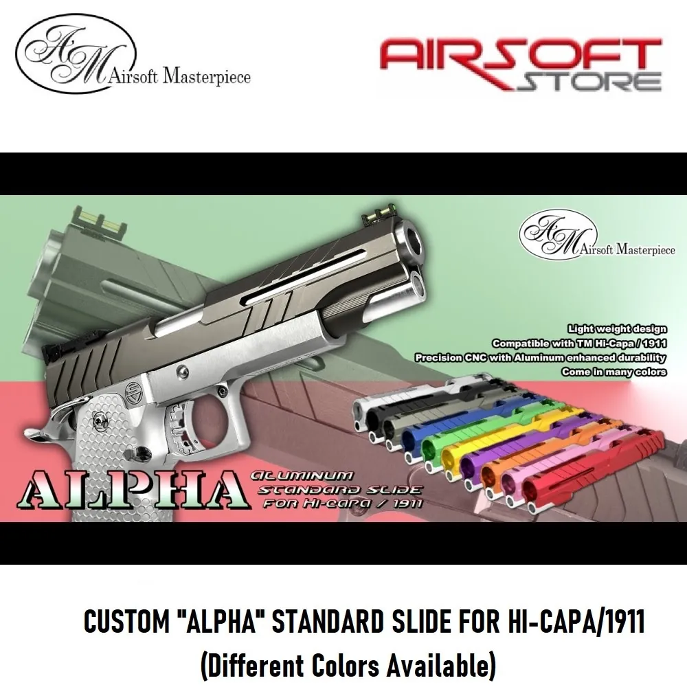 CUSTOM "ALPHA" STANDARD SLIDE FOR HI-CAPA/1911