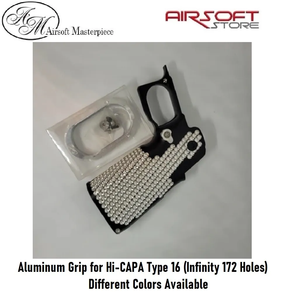 [2100000053834] Aluminum Grip for Hi-CAPA Type 16 (Infinity 172 Holes) (Blue 2 Tone)
