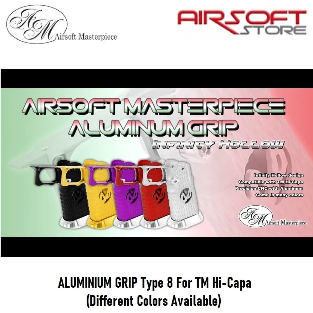 ALUMINIUM GRIP Type 8 For TM Hi-Capa