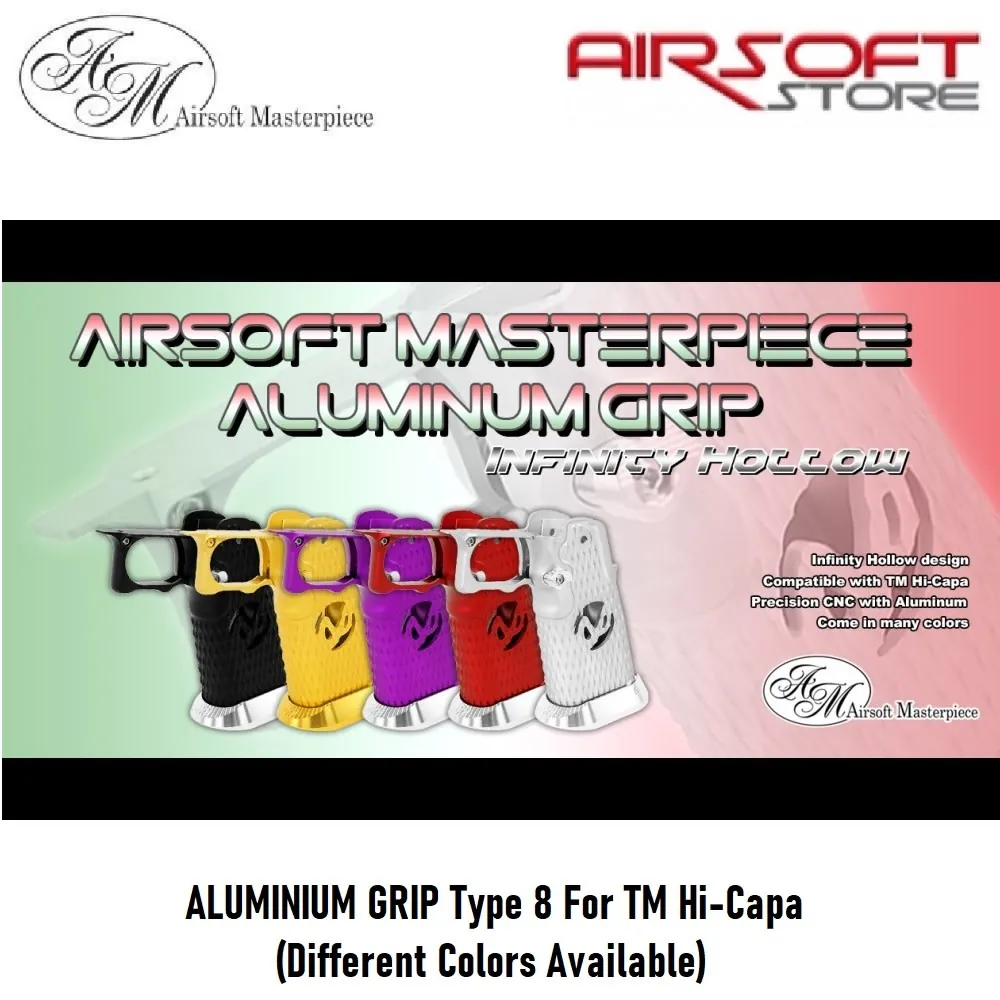 ALUMINIUM GRIP Type 8 For TM Hi-Capa