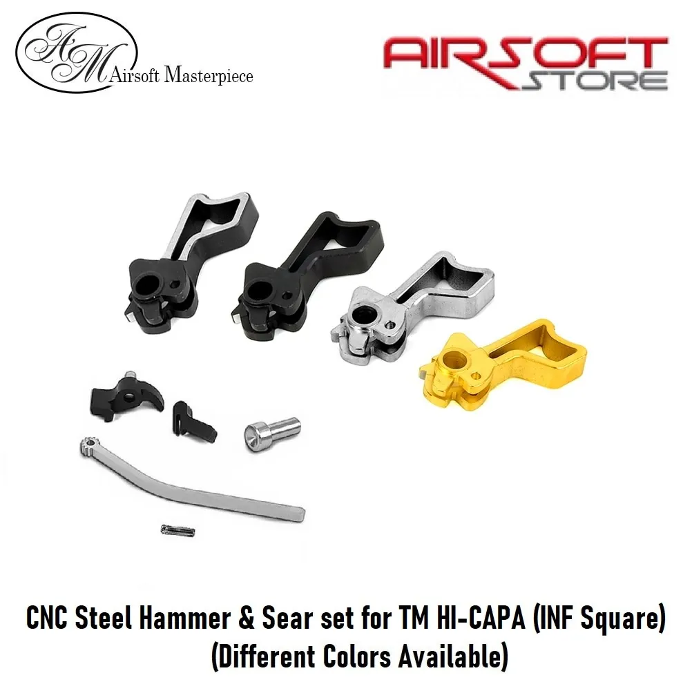 [2100000056460] CNC Steel Hammer & Sear set for TM HI-CAPA (INF Square) (Black)