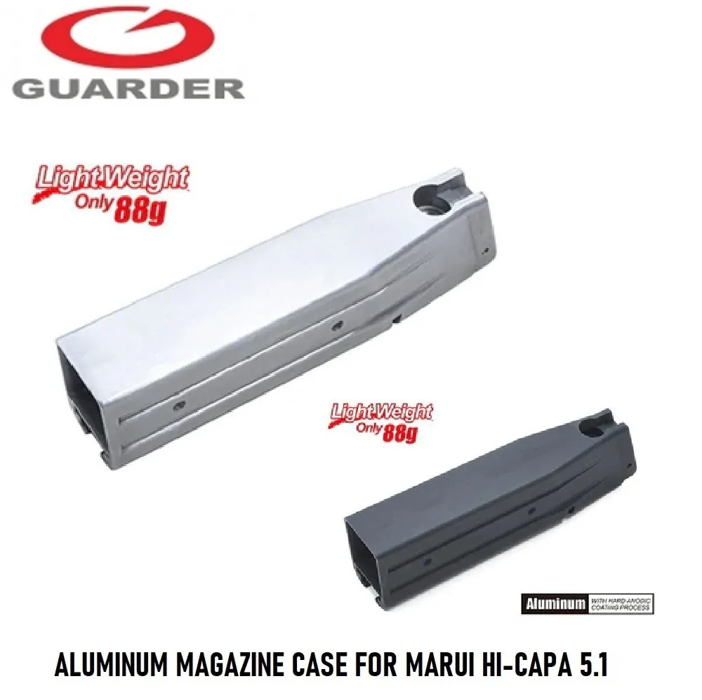 [2100000058433] ALUMINUM MAGAZINE CASE FOR MARUI HI-CAPA 5.1 (Black)