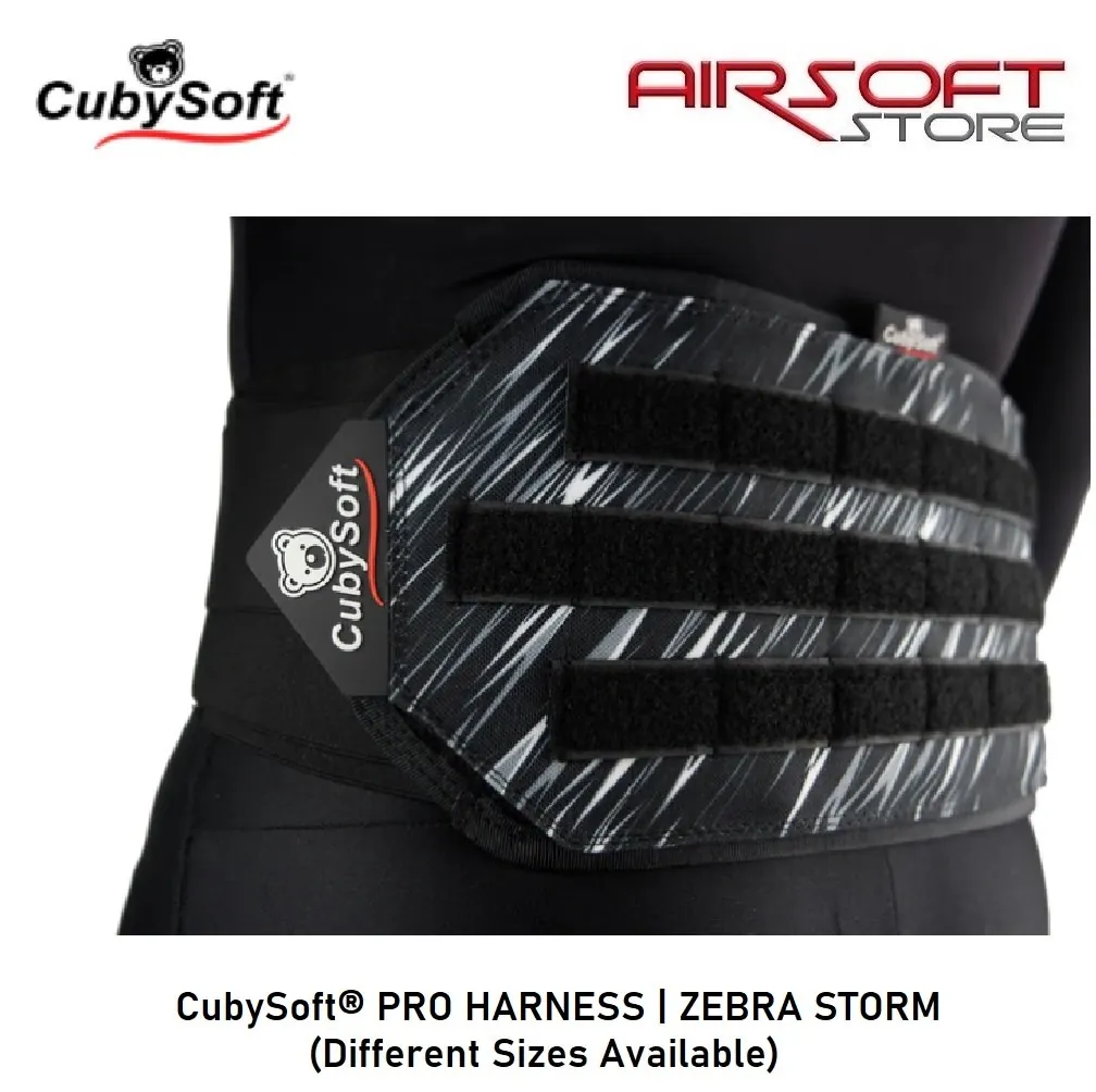 [2100000059171] PRO HARNESS | ZEBRA STORM (S/M (75cm-110cm waist))