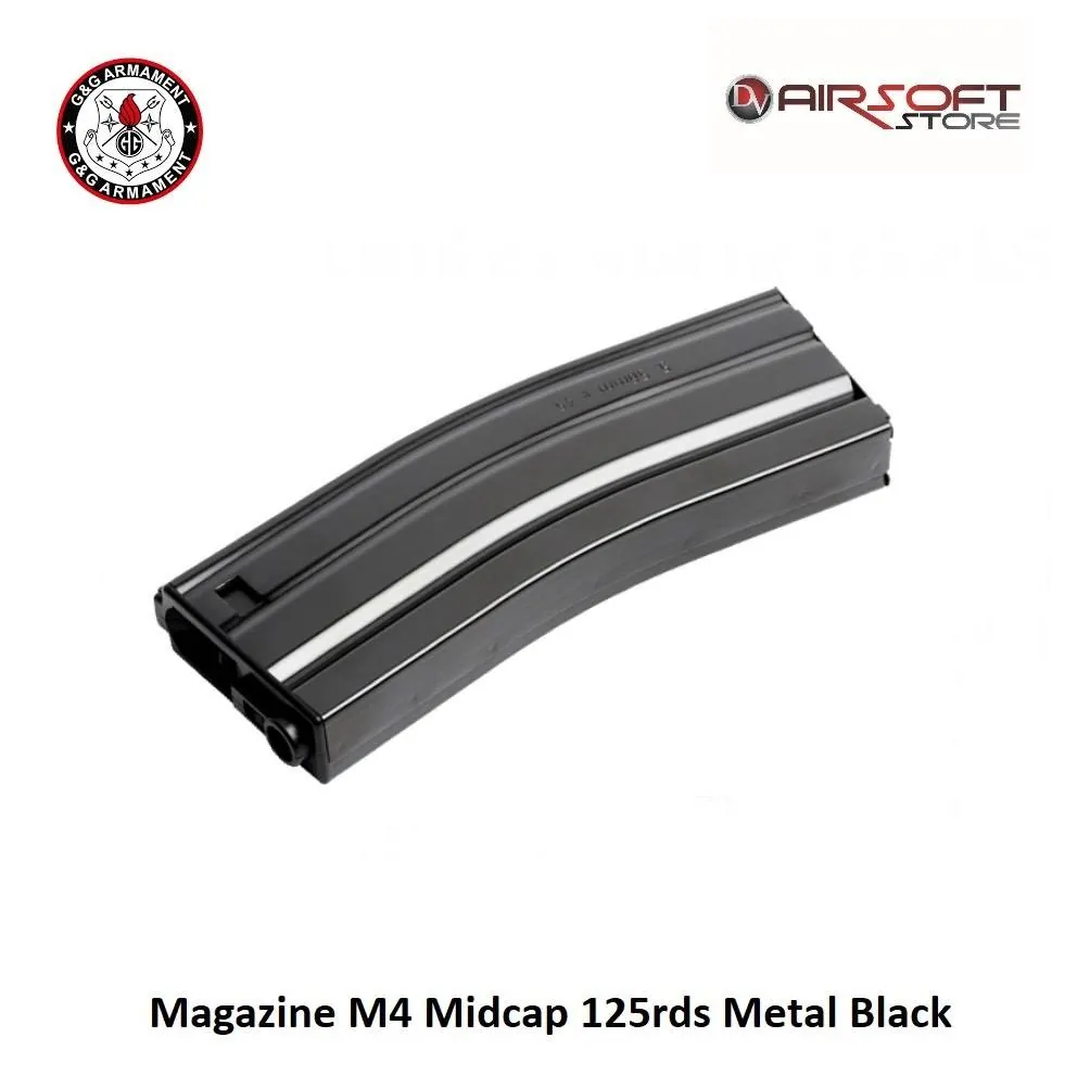 [2100000031863] Magazine M4 Midcap 125rds Metal Black
