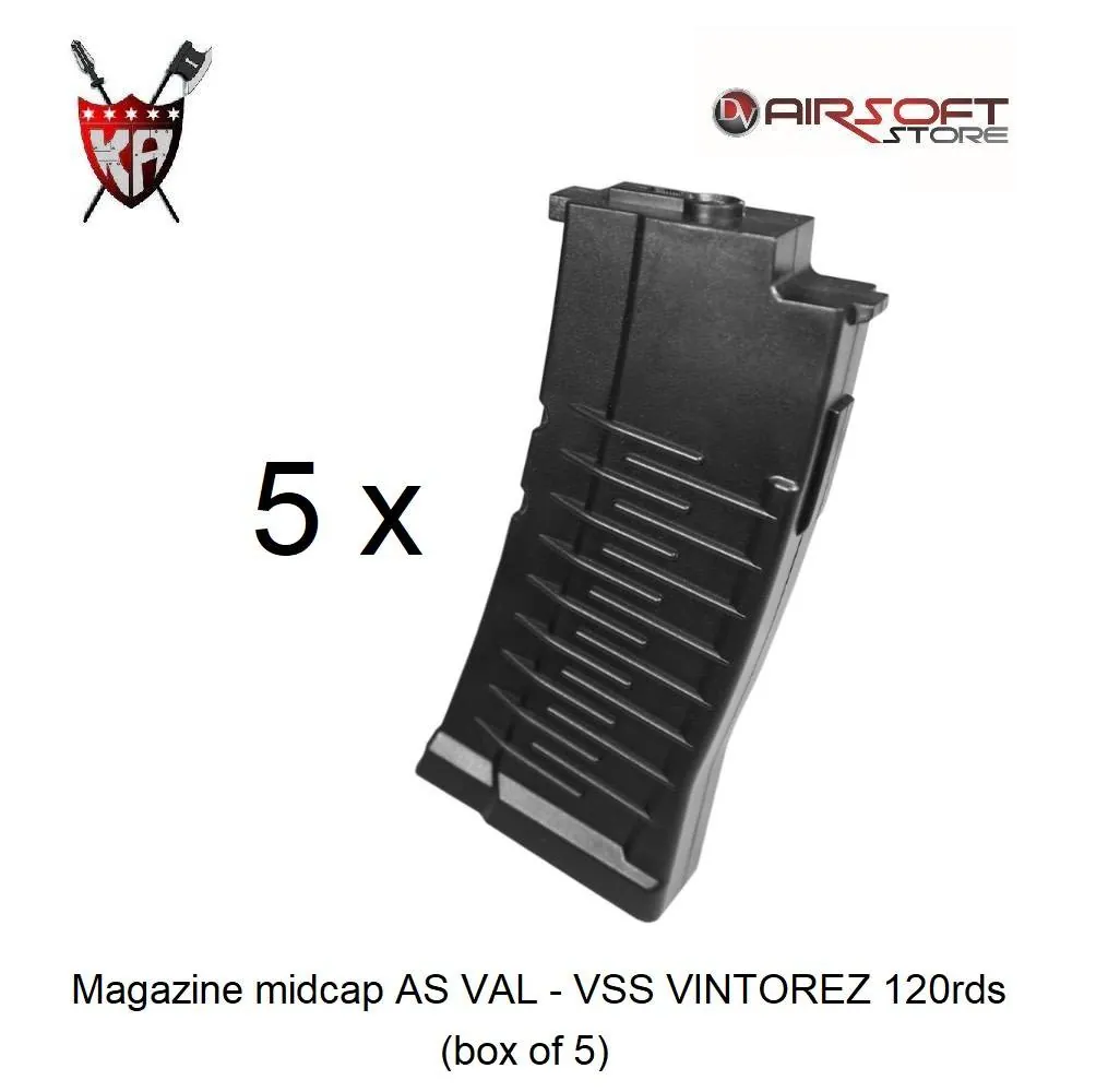 Magazine midcap AS VAL - VSS VINTOREZ 120rds (box of 5)