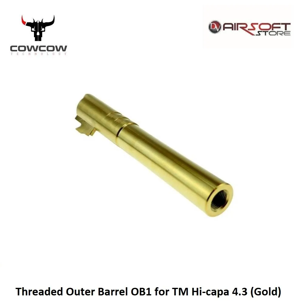 Threaded Outer Barrel OB1 for TM Hi-capa 4.3 (Gold)