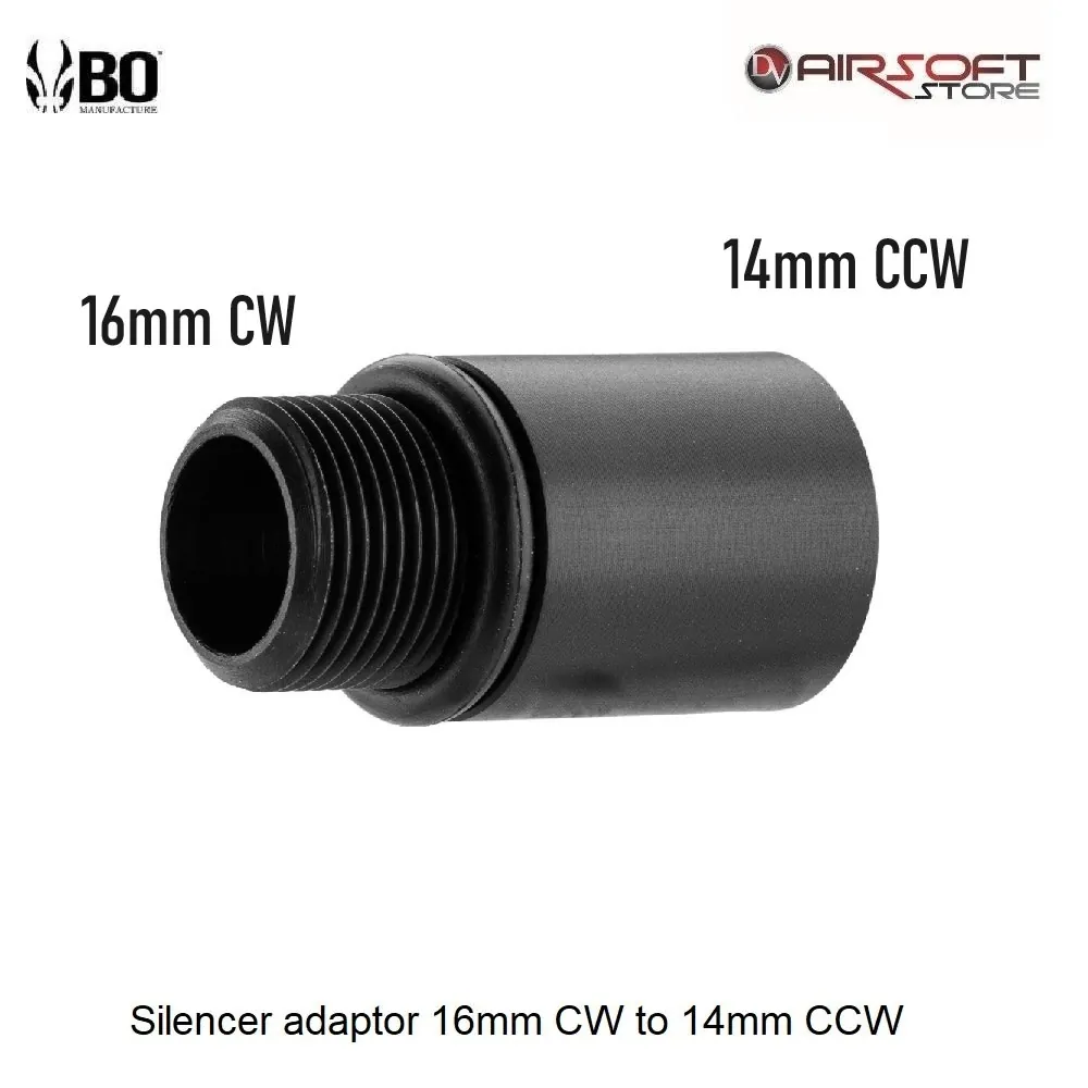Silencer adaptor 16mm CW to 14mm CCW