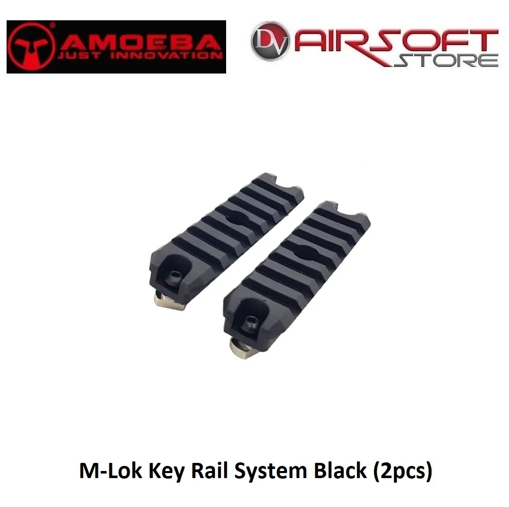 [2100000040575] M-Lok Key Rail System Black (2pcs)