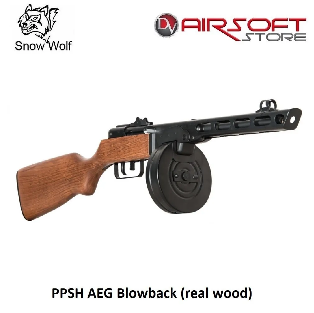 [2100000040582] PPSH AEG Blowback (real wood)