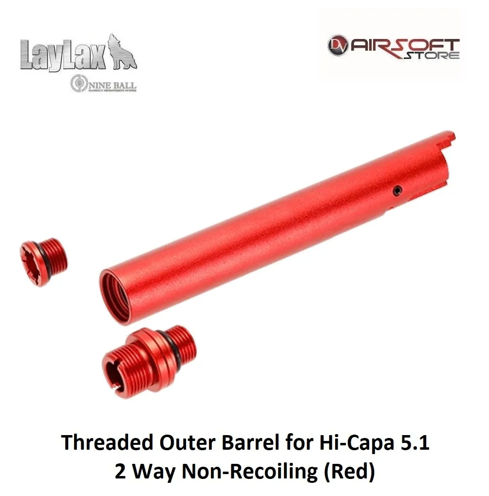 Threaded Outer Barrel For Hi-Capa 5.1 2Way (Red)