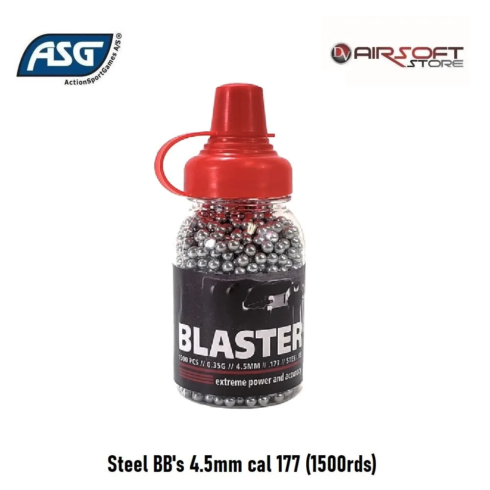 Steel BB's 4.5mm cal 177 (1500rds)