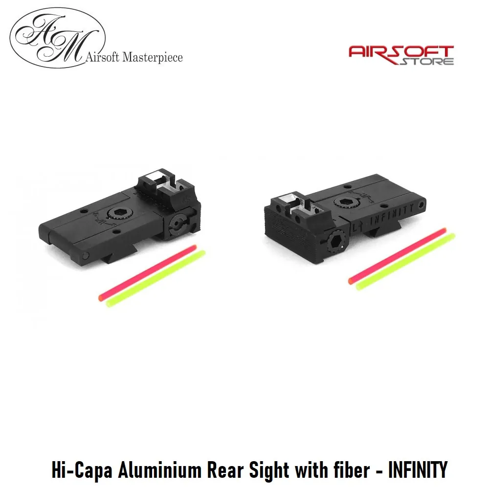 [2100000044276] Hi-Capa Aluminium Rear Sight with fiber - INFINITY