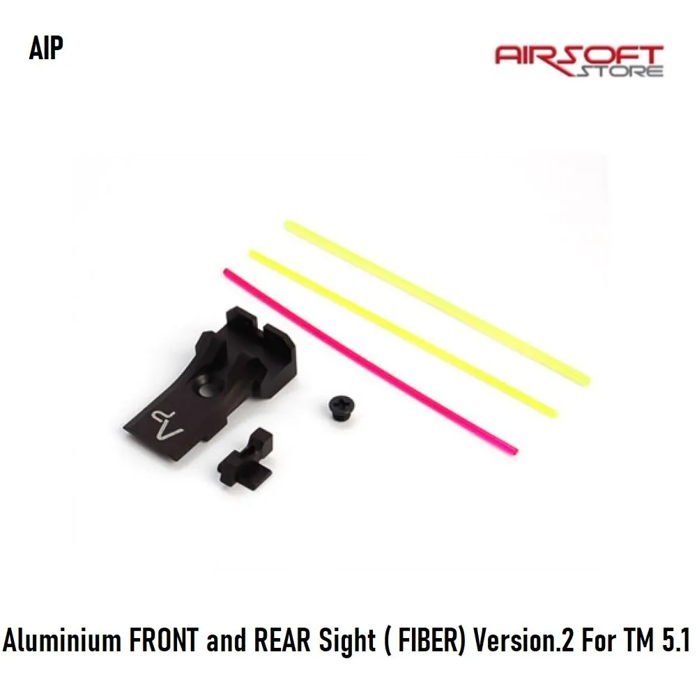 Aluminium FRONT and REAR Sight ( FIBER) Version.2 For TM 5.1