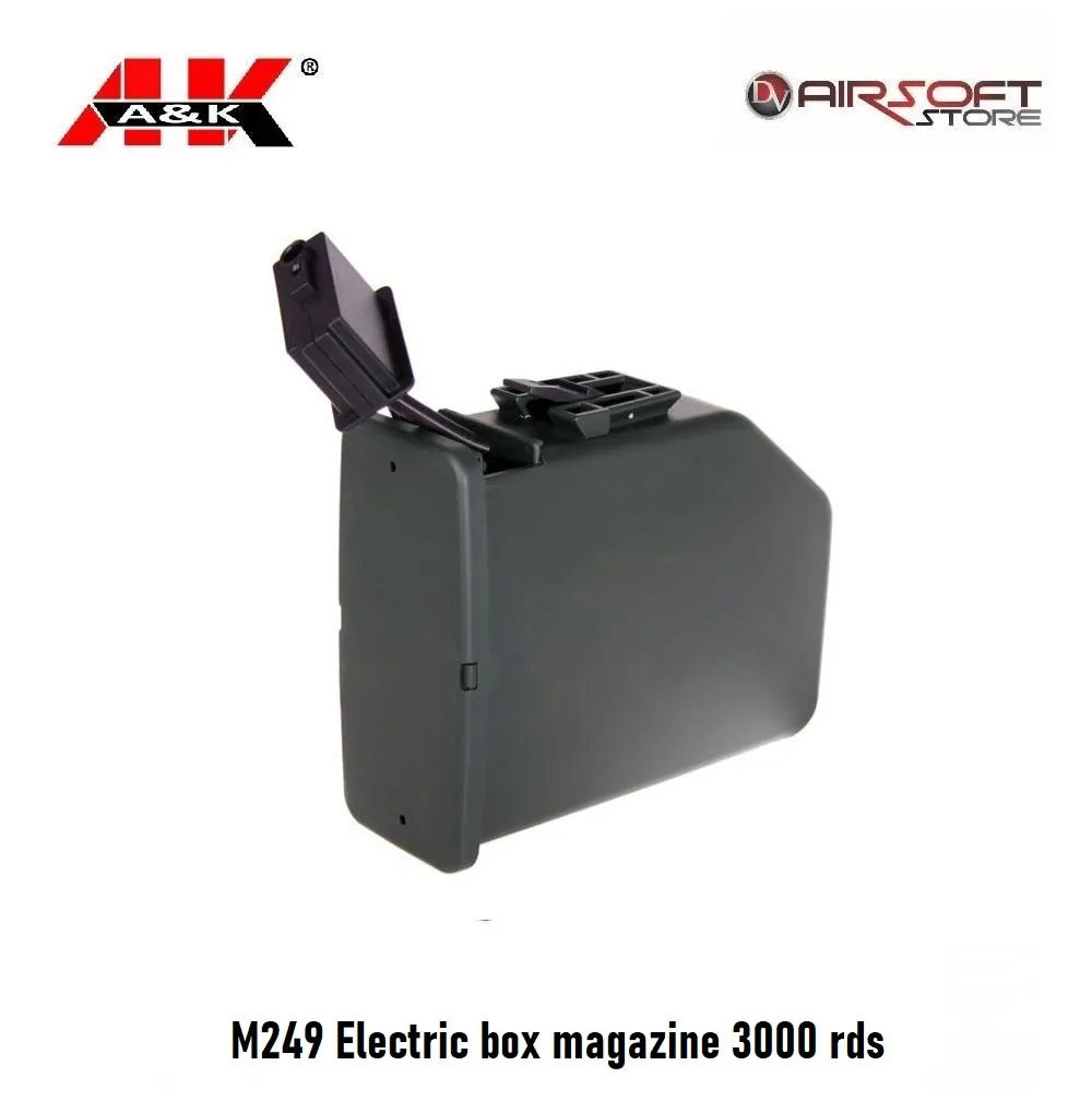 [2100000046348] M249 Electric box magazine 3000 rds