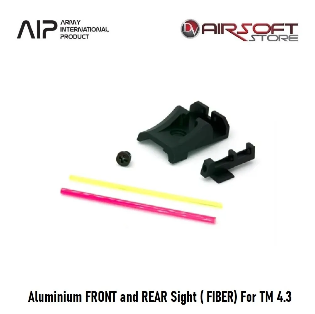 [2100000047680] Aluminium FRONT and REAR Sight ( FIBER) For TM 4.3