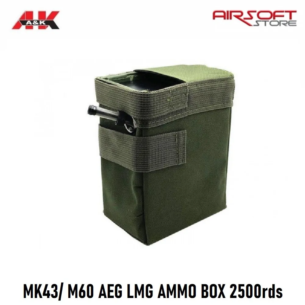 [2100000049301] MK43/ M60 AEG LMG AMMO BOX MAGAZINE 2500rds