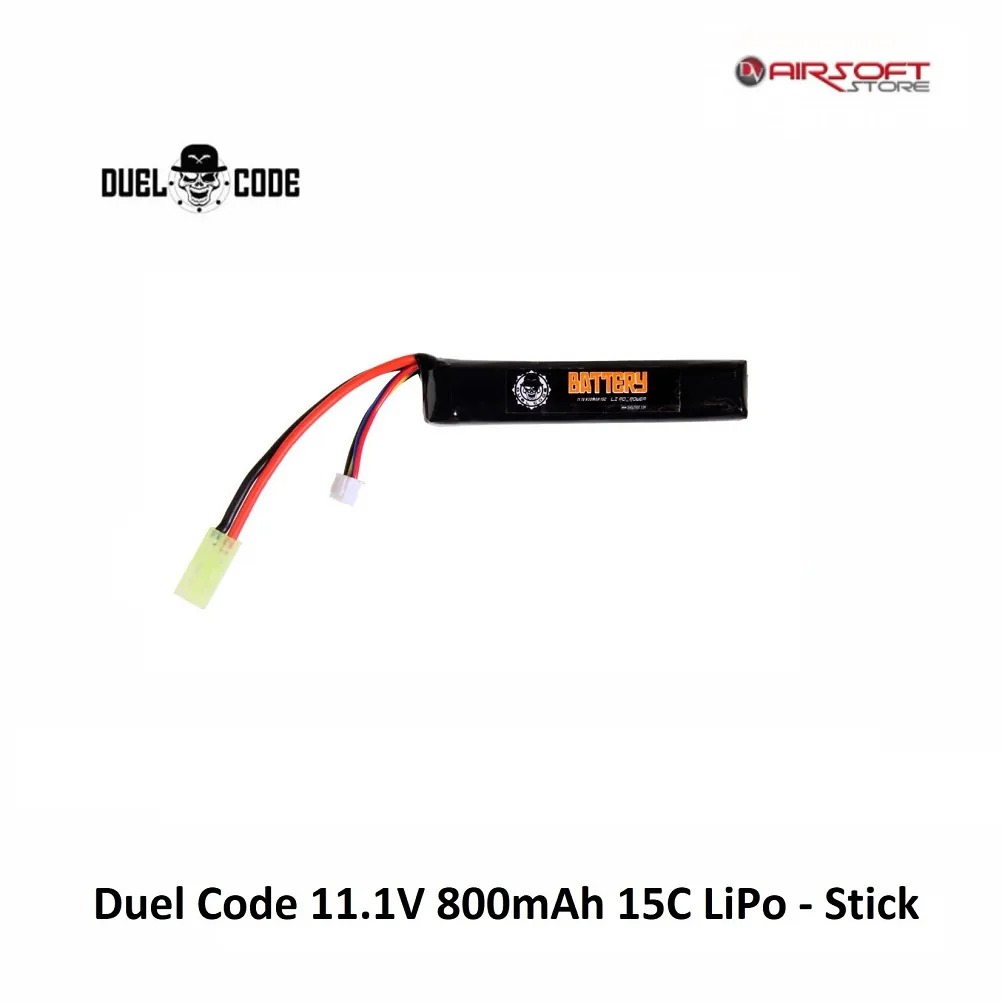 11.1V 800mAh 15C LiPo - Stick