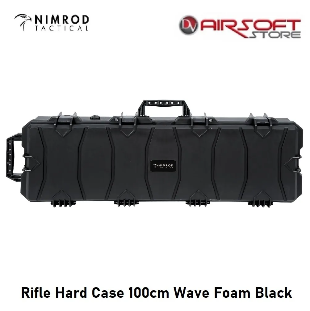 Rifle Hard Case 100cm Wave Foam Black