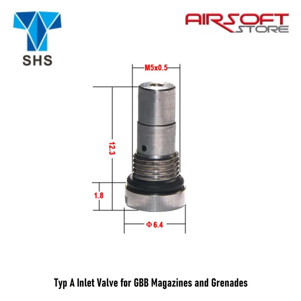 [2100000053124] Type A Inlet Valve for GBB Magazines and Grenades